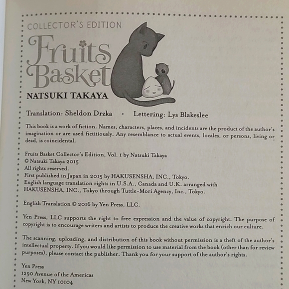 Collectors Edition Fruit Baskets Anime Manga Kawaii Comic Paperback Book Natsuki - Picture 14 of 14